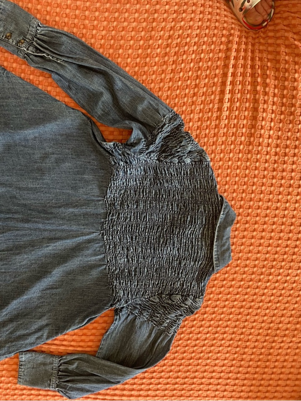 Free people doll baby dress, 100% cotton denim. - Picture 2 of 8